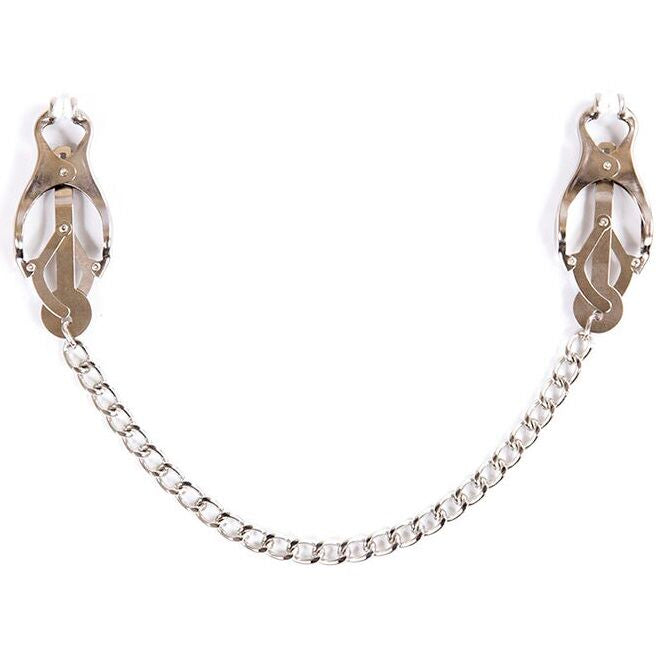 Ohmama Fetish Metal Clamps With Chain