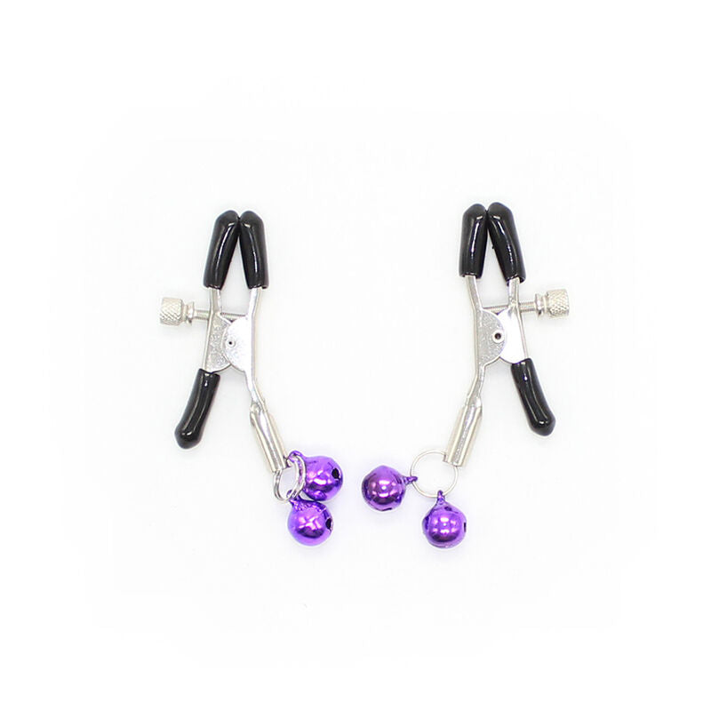 Ohmama Fetish Nipple Clamps With Lilac Bell
