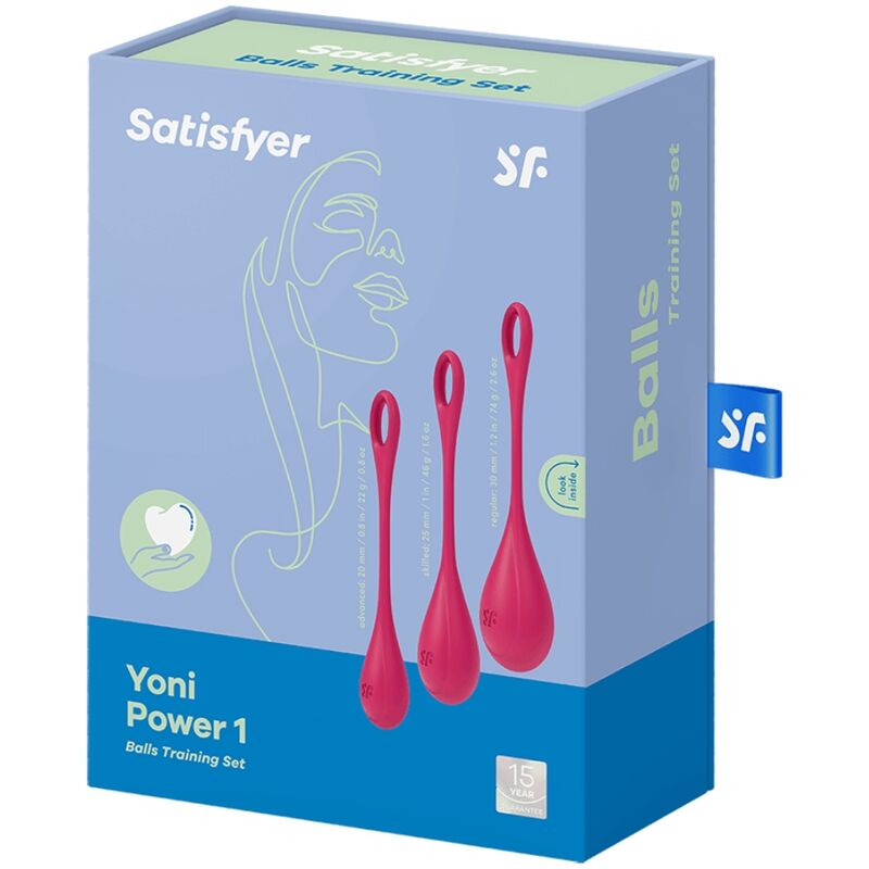 Satisfyer Yoni Power 1 Balls Traning Set Bækkenbundskugler