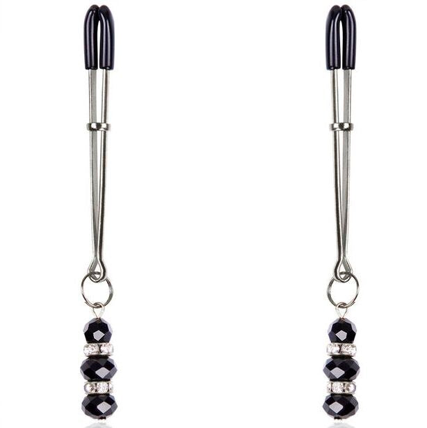 Ohmama Fetish Nipple Clamps With Crystal Stones