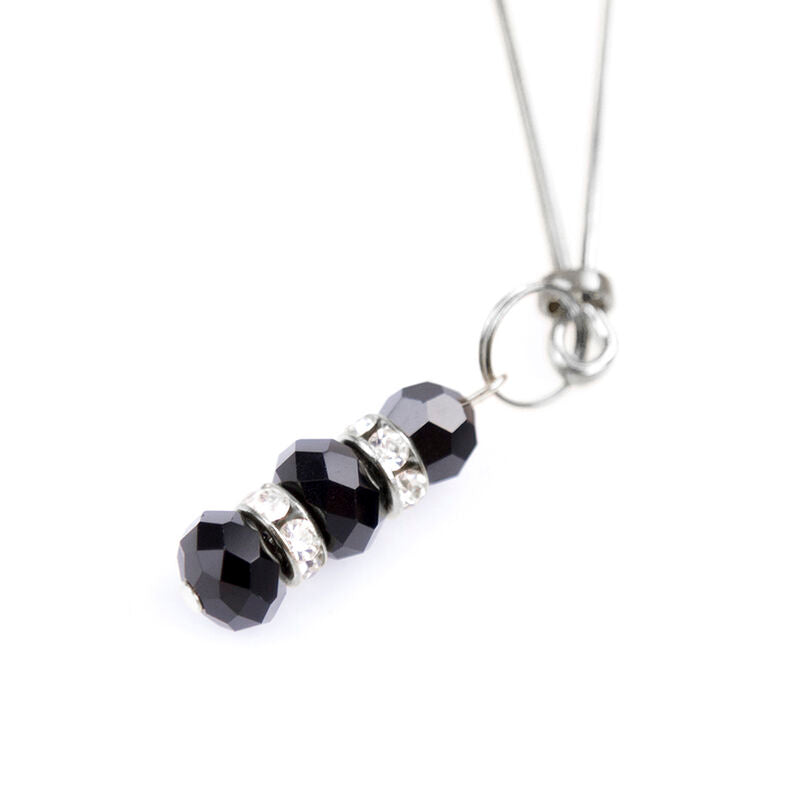 Ohmama Fetish Nipple Clamps With Crystal Stones