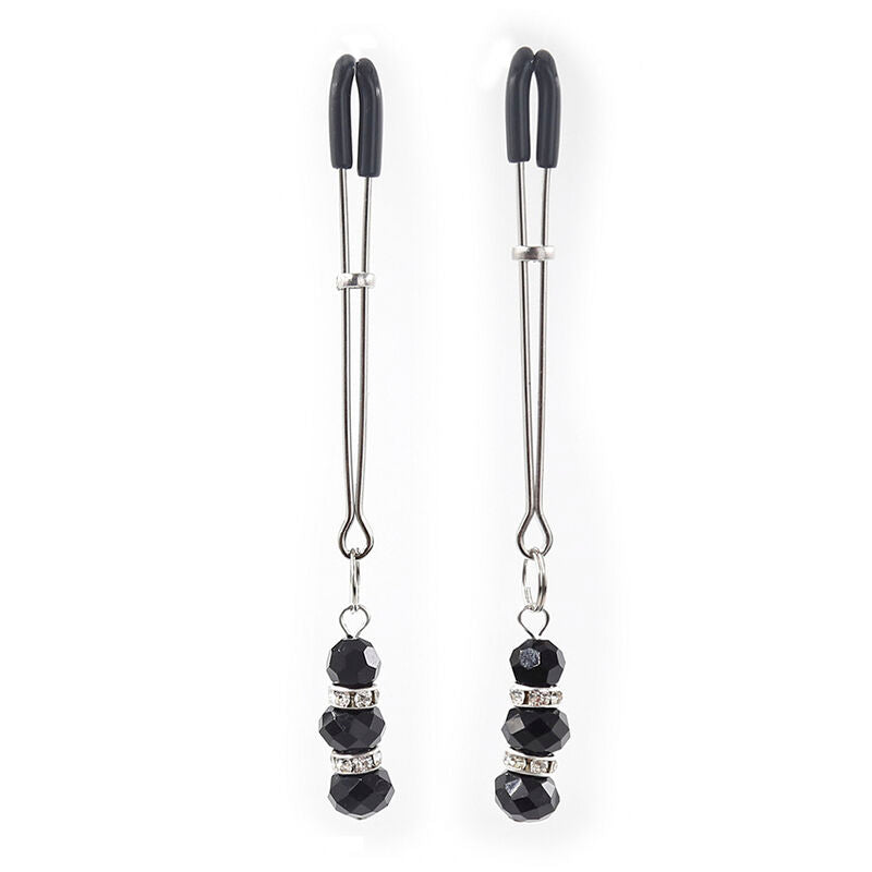 Ohmama Fetish Nipple Clamps With Crystal Stones