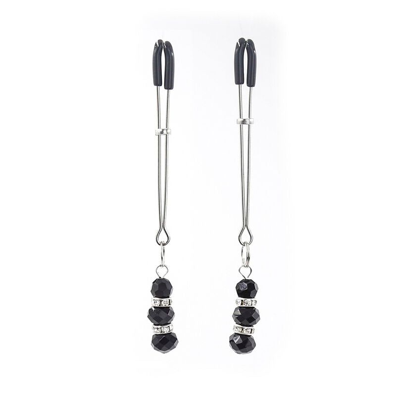 Ohmama Fetish Nipple Clamps With Crystal Stones