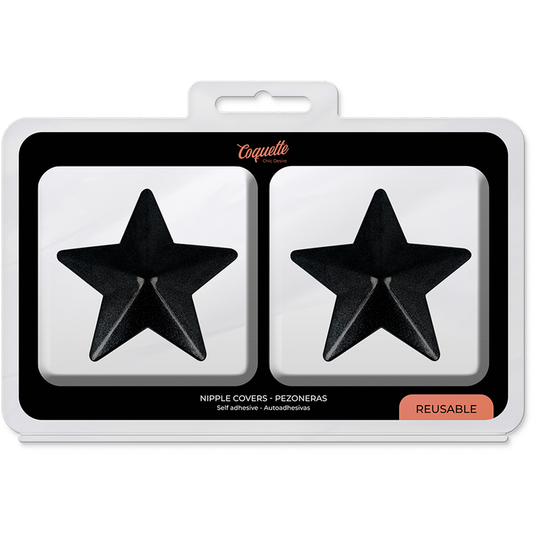 Coquette Accessories Coquette Chic Desire - Nipple Covers Black Stars