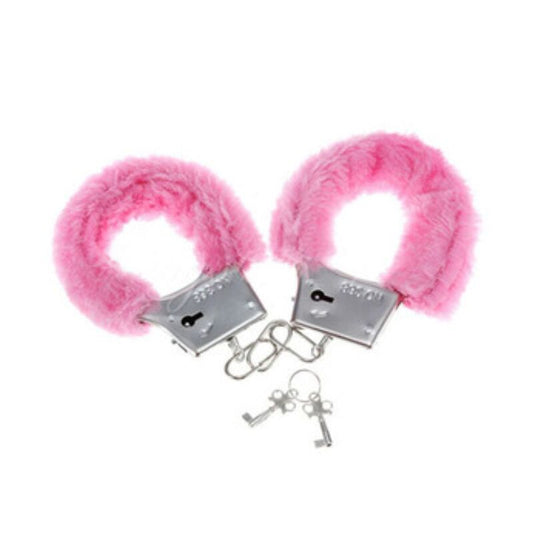 Diablo Picante Pleasure Furry Handcuffs Pink