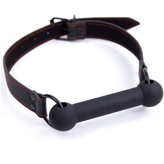 Ohmama Fetish Bone Gag With Pu Strap