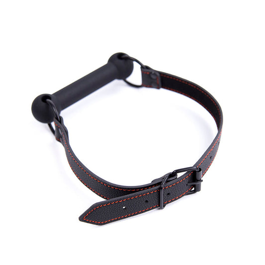 Ohmama Fetish Bone Gag With Pu Strap