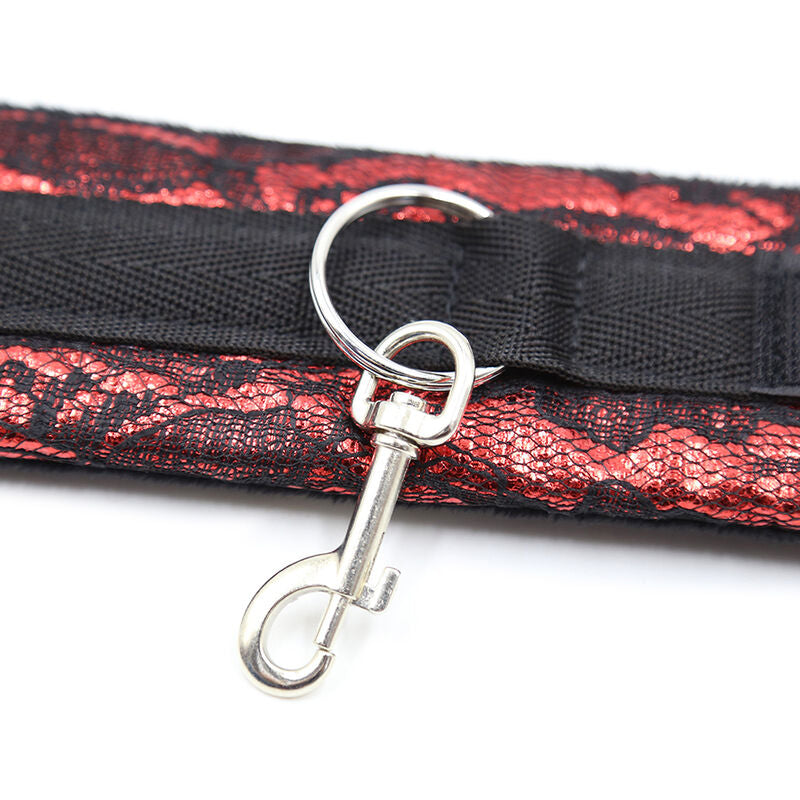 Ohmama Fetish Velvet Handcuffs With Nylon Tape