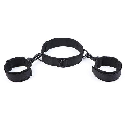 Ohmama Fetish Nylon Handcuffs And Collar