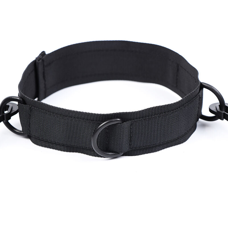 Ohmama Fetish Nylon Handcuffs And Collar