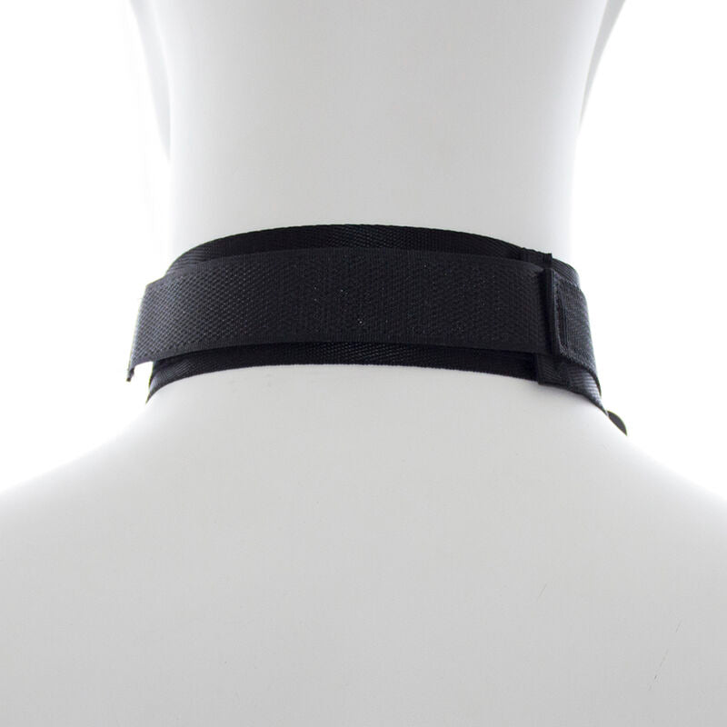 Ohmama Fetish Nylon Handcuffs And Collar