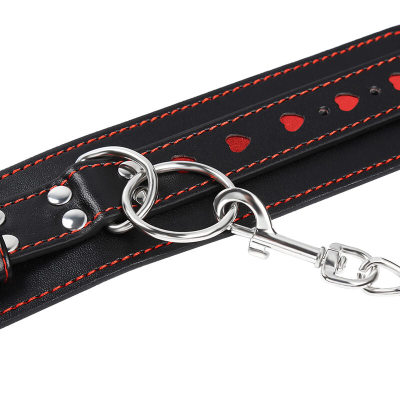 Ohmama Fetish Heart Inlaid Handcuffs
