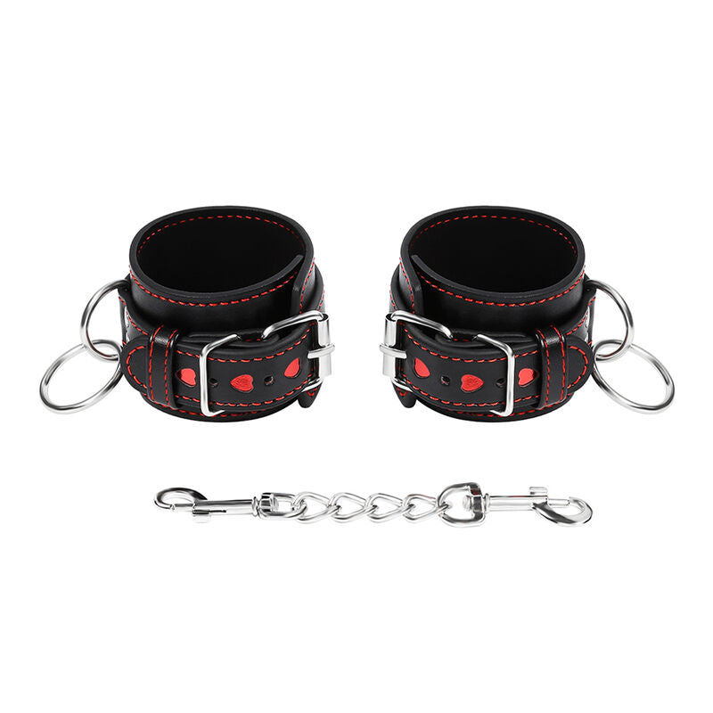 Ohmama Fetish Heart Inlaid Handcuffs