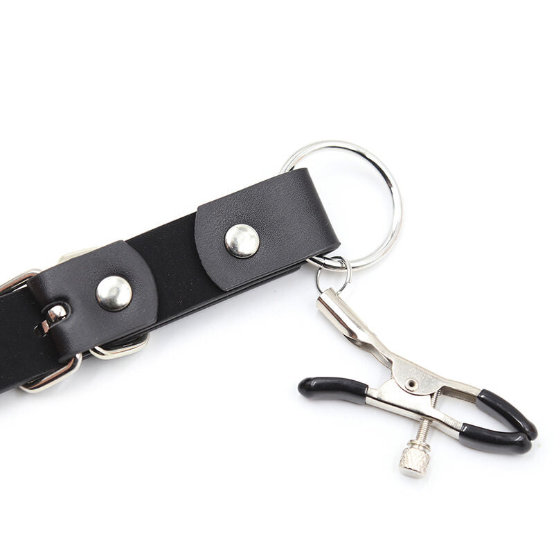 Ohmama Fetish Clitoris Clamps With Leg Straps