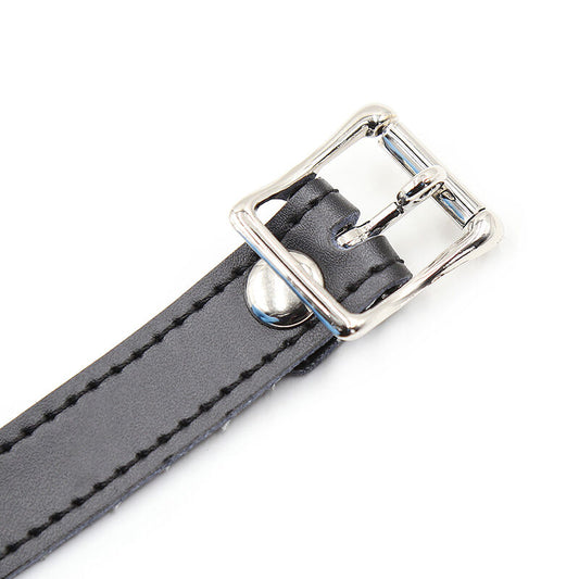Ohmama Fetish Silicone Ball Gag With Leather Belt (Padlock Included)