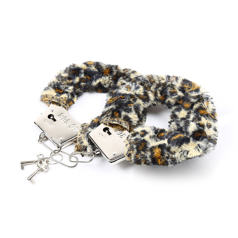 Ohmama Fetish Velveteen Furlined Metal Wrist Cuffs