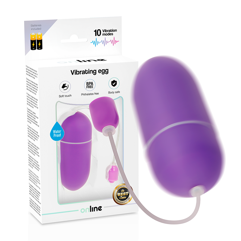 Online Waterproof Vibrating Egg Purple