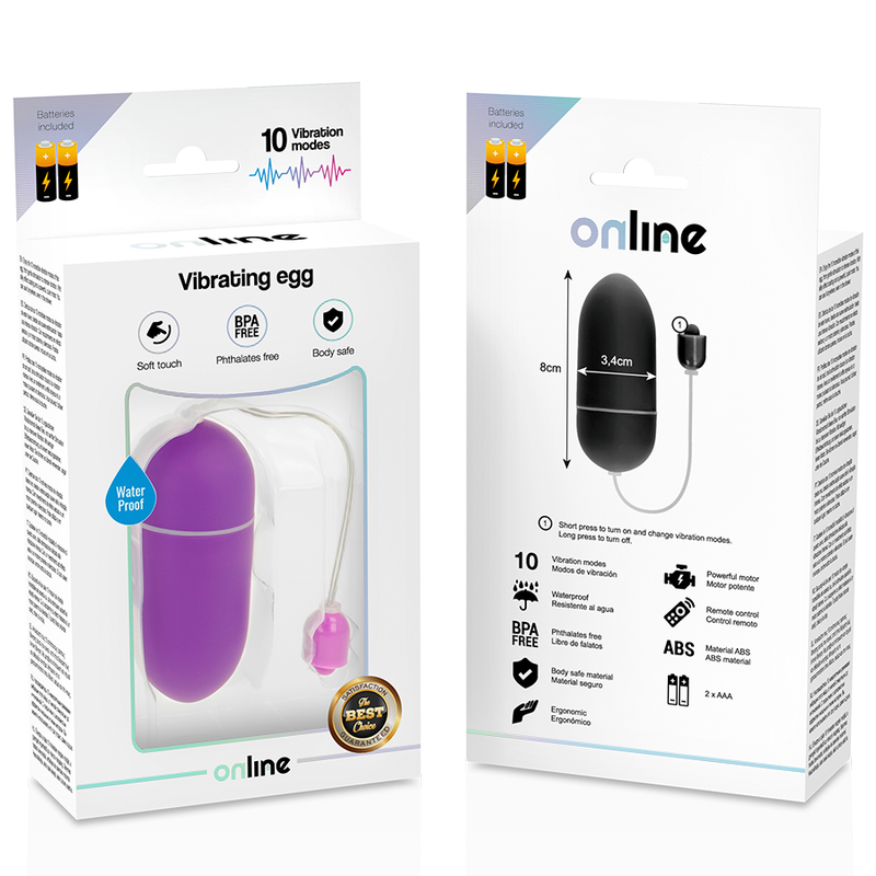 Online Waterproof Vibrating Egg Purple