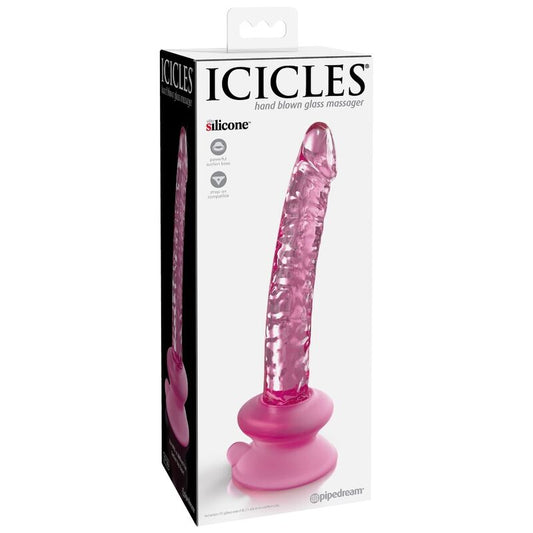 Icicles N. 86 Glass Dildo With Suction Cup