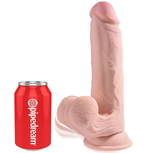 King Cock Plus King Cock - Plus 3D Dildo Swinging Balls 20.3 Cm