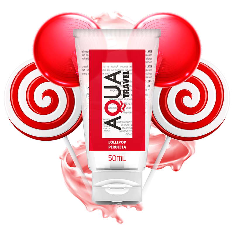 Aqua Travel Lollipop Flavour Waterbased Lubricant - 50 Ml