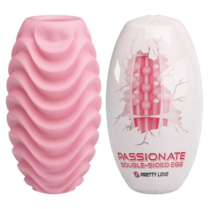 Pretty Love Male Pretty Love - Pink Double Sided Masturbator Egg