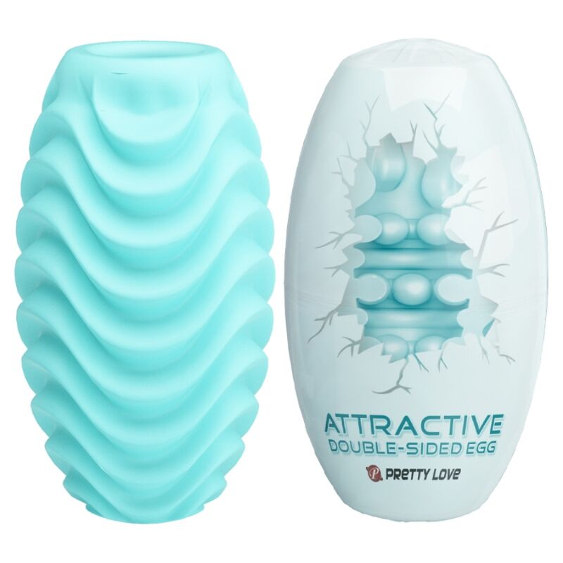 Pretty Love Male Pretty Love - Turquoise Double Sided Masturbator Egg