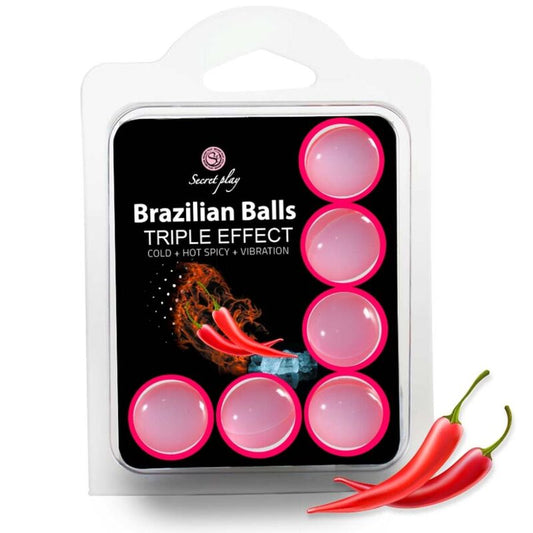 Secretplay Cosmetic Secretplay - Set 6 Brazilian Balls Triple Effect