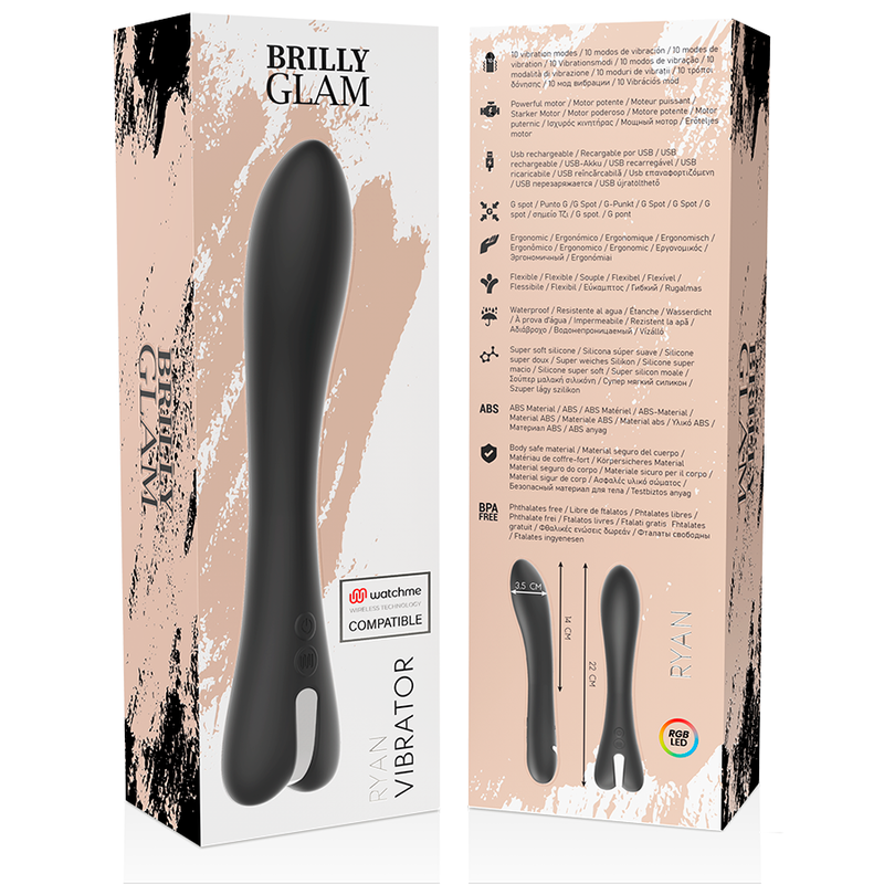 Brilly Glam Ryan Vibrator Watchme Wireless Technology Compatible