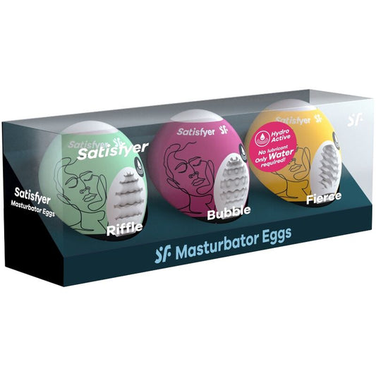Satisfyer Masturbator Egg 3-pack