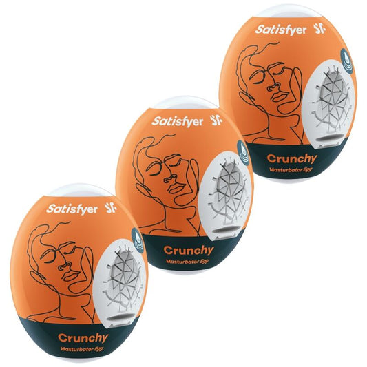 Satisfyer Crunchy Masturbator Æg 3 Pak