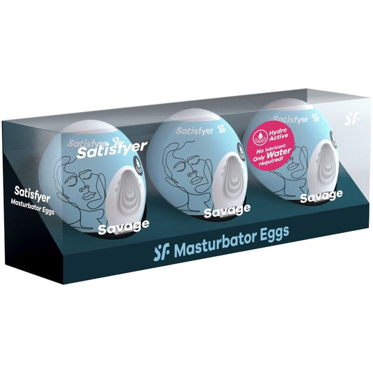 Satisfyer Savage Masturbator Æg 3 Pak