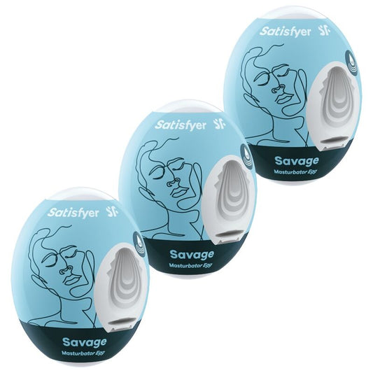 Satisfyer Savage Masturbator Æg 3 Pak