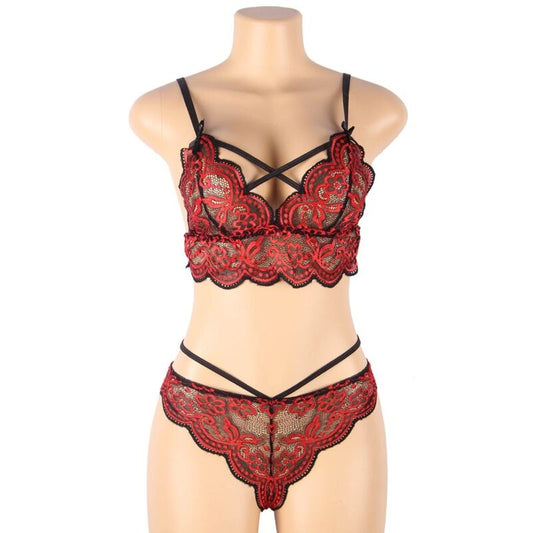 Subblime Sets Subblime - Set Two Pieces Set Lace Top And Panties S/M