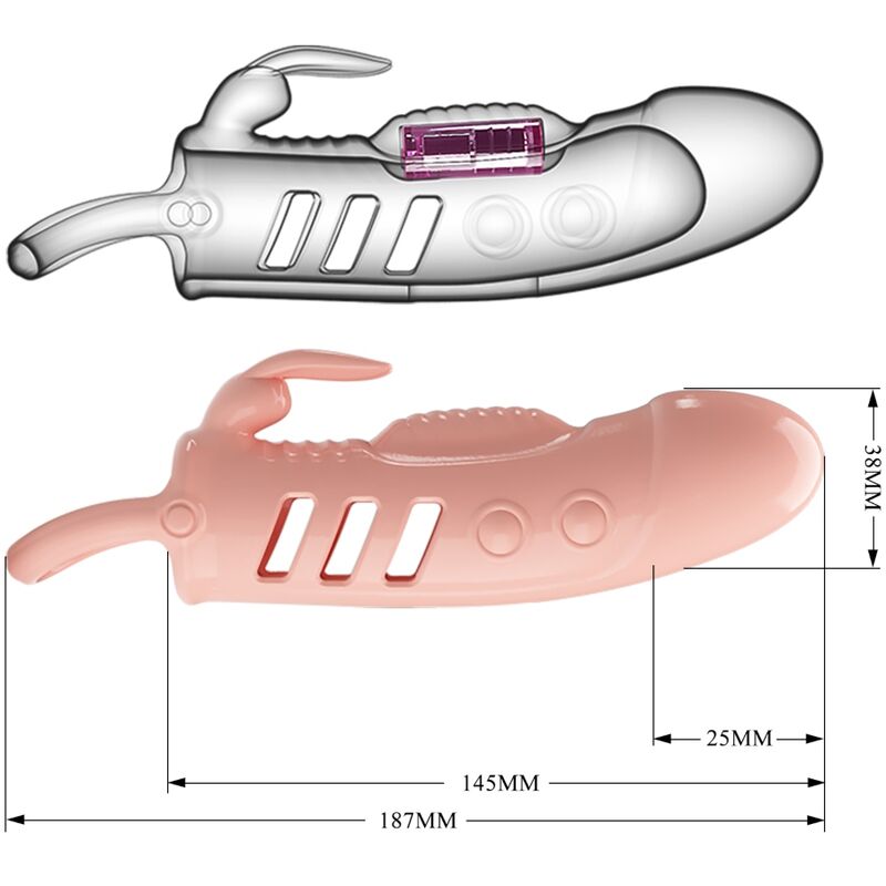 Pretty Love Sloane Natural Rabbit Penis Sheath