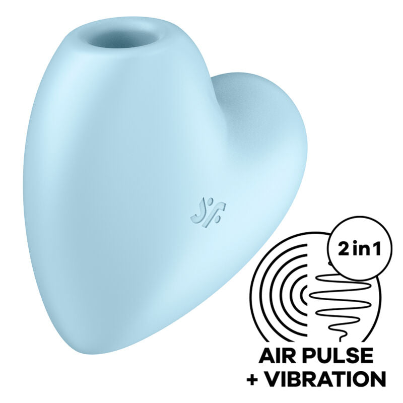 Satisfyer Air Pulse Satisfyer - Cutie Heart Estimulador Y Vibrador Azul