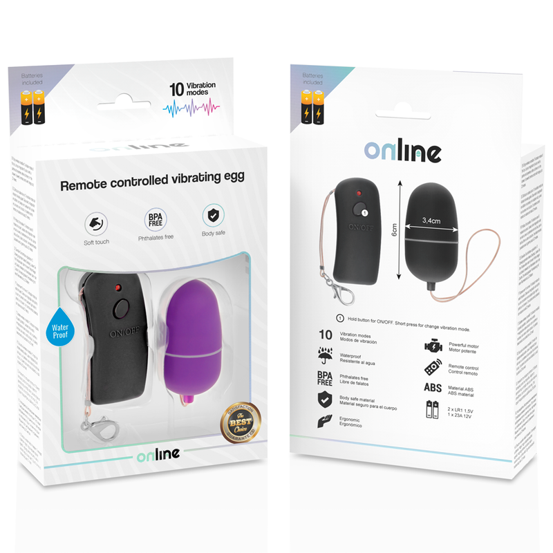 Online Remote Controlled Vibrating Egg Purple