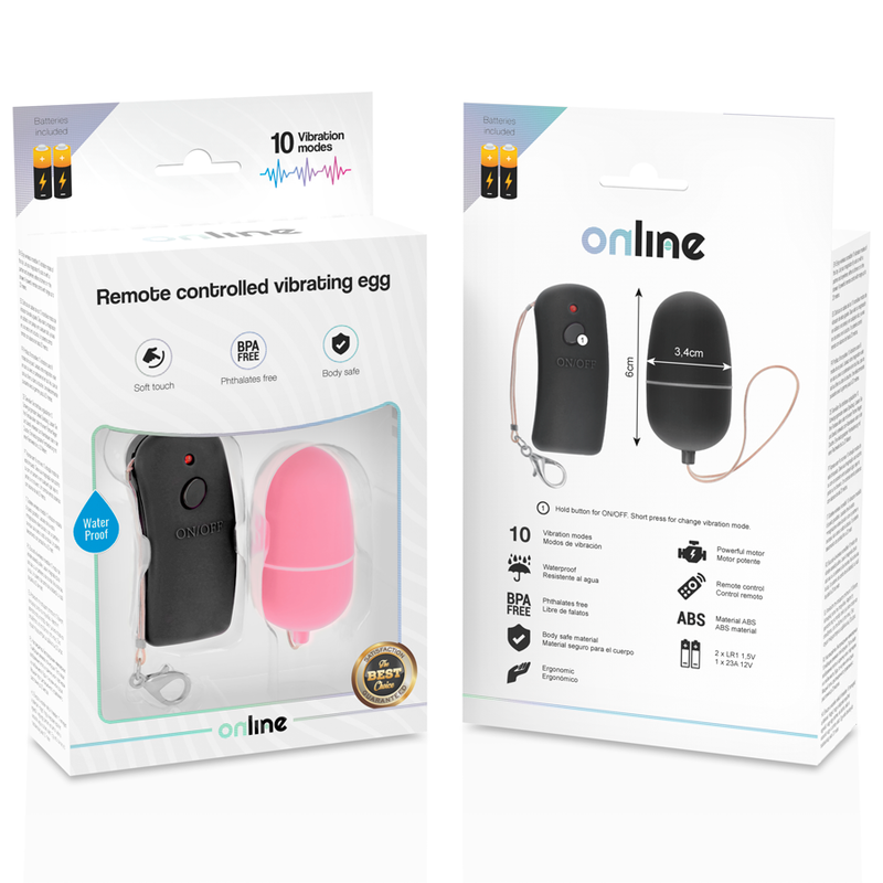 Online Remote Controlled Vibrating Egg Pink