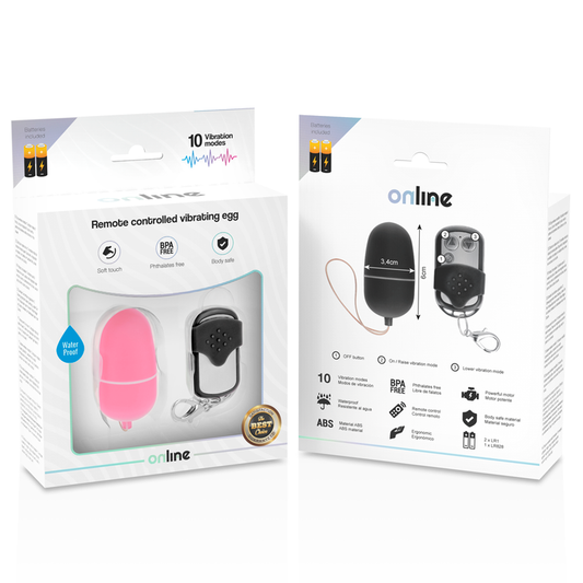 Online Remote Control Vibrating Egg M Pink