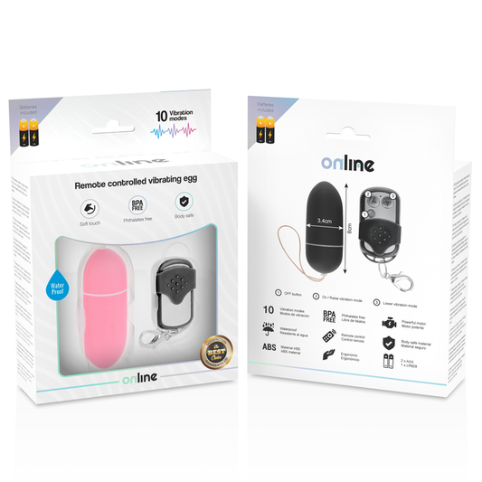 Online Remote Control Vibrating Egg L Pink