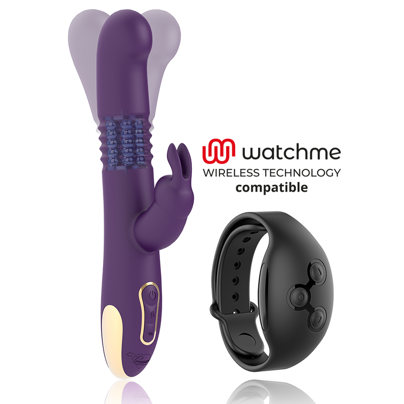 Treasure Bastian Rabbit Up & Down, Rotator & Vibrator Compatible With Watchme Wireless Technology