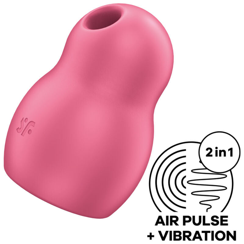 Satisfyer Air Pulse Satisfyer - Pro To Go 1 Double Air Pulse Stimulator & Vibrator Red