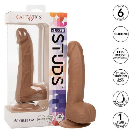 Calexotics Silicone Studs 15.24 Cm Brown