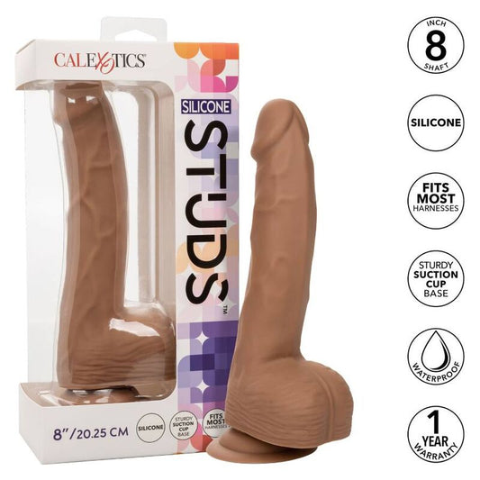 Calexotics Silicone Studs 20.32 Cm Brown