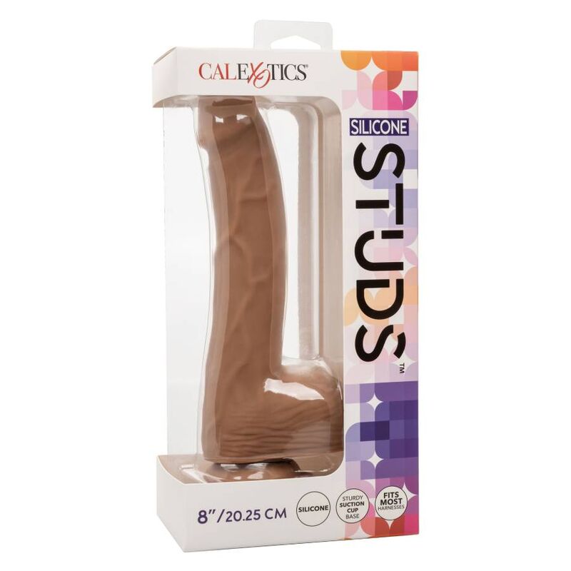 Calexotics Silicone Studs 20.32 Cm Brown