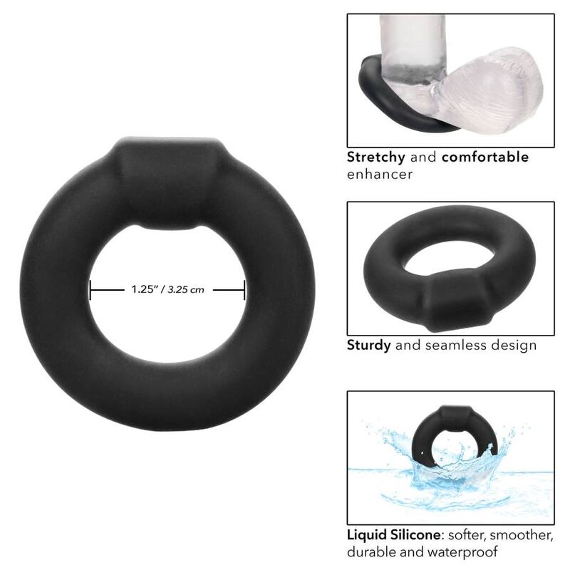 Calexotics Alpha Optimum Ring Black