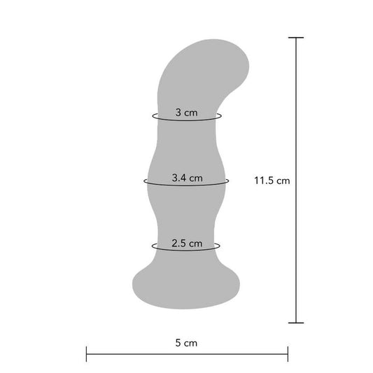 Toyjoy The Gleaming Vibrating Glas Buttplug