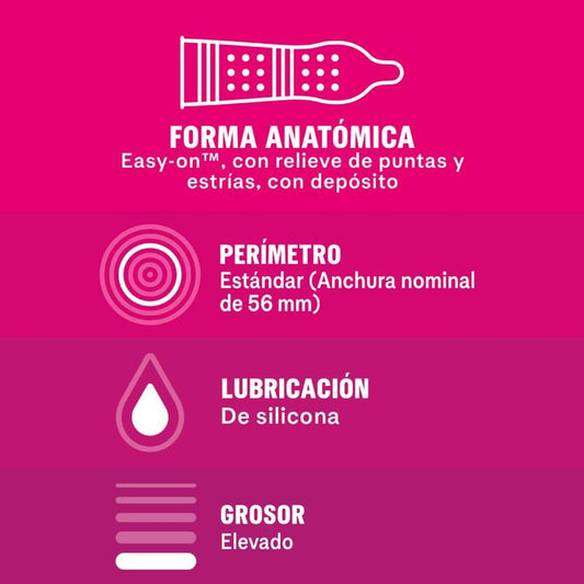 Durex Condoms Durex - Dame Placer 12 Units