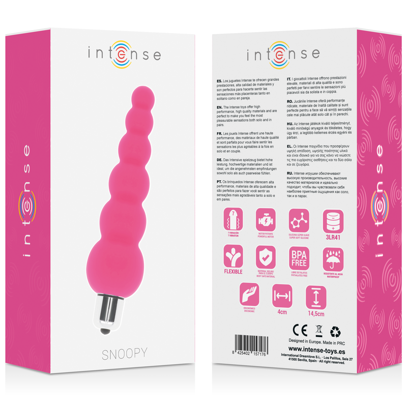 Intense Anal Toys Intense - Snoopy 7 Speeds Silicone Intense - Pink