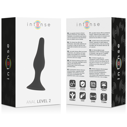 Intense Anal Toys Intense - Anal Level 2 11.5Cm Black
